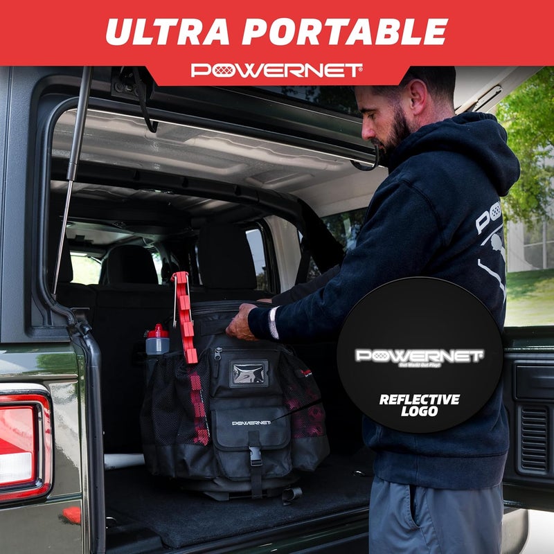 PowerNet Baseball Softball Coaching Bucket Caddy Cover, Multiple Pockets Carry Gameday Essentials, 3 Styles for 6 Gallon Bucket Organization Including All Terrain Wheeled - Image 5
